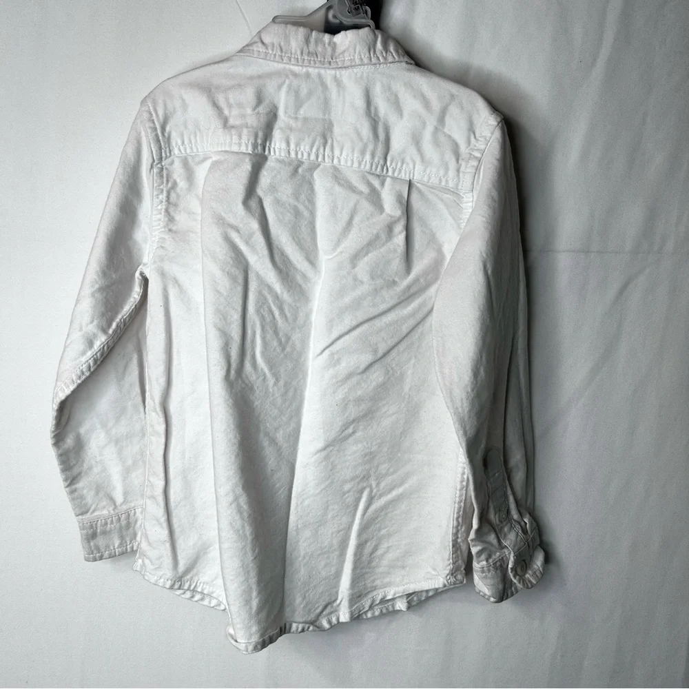 005 The Children's Place White Casual Button-Down Shirt Boys Toddlers Size 4T